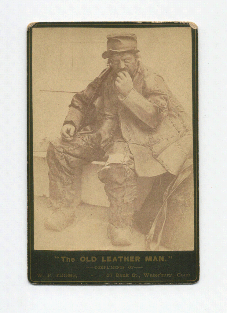 Historic portrait card of the Old Leatherman